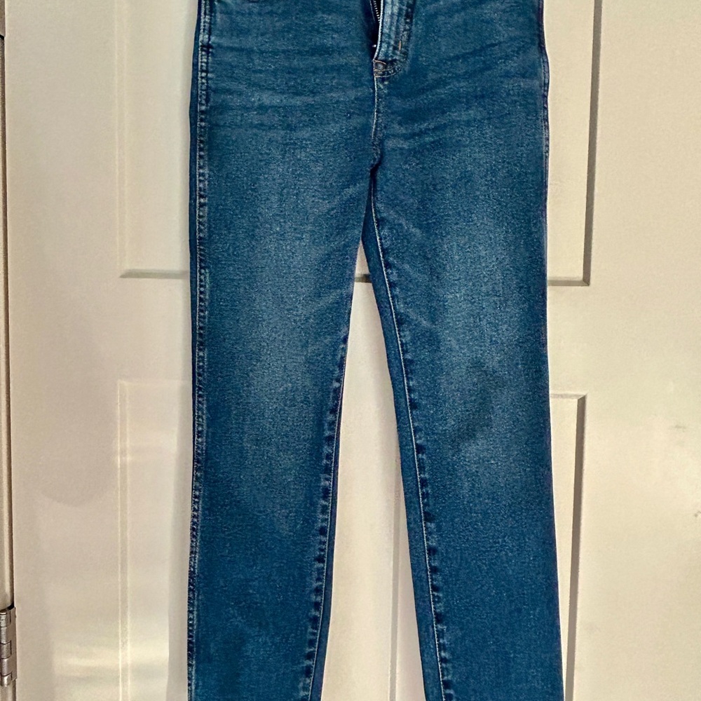 J. Crew Factory Women's Straight Leg Jeans in Blue